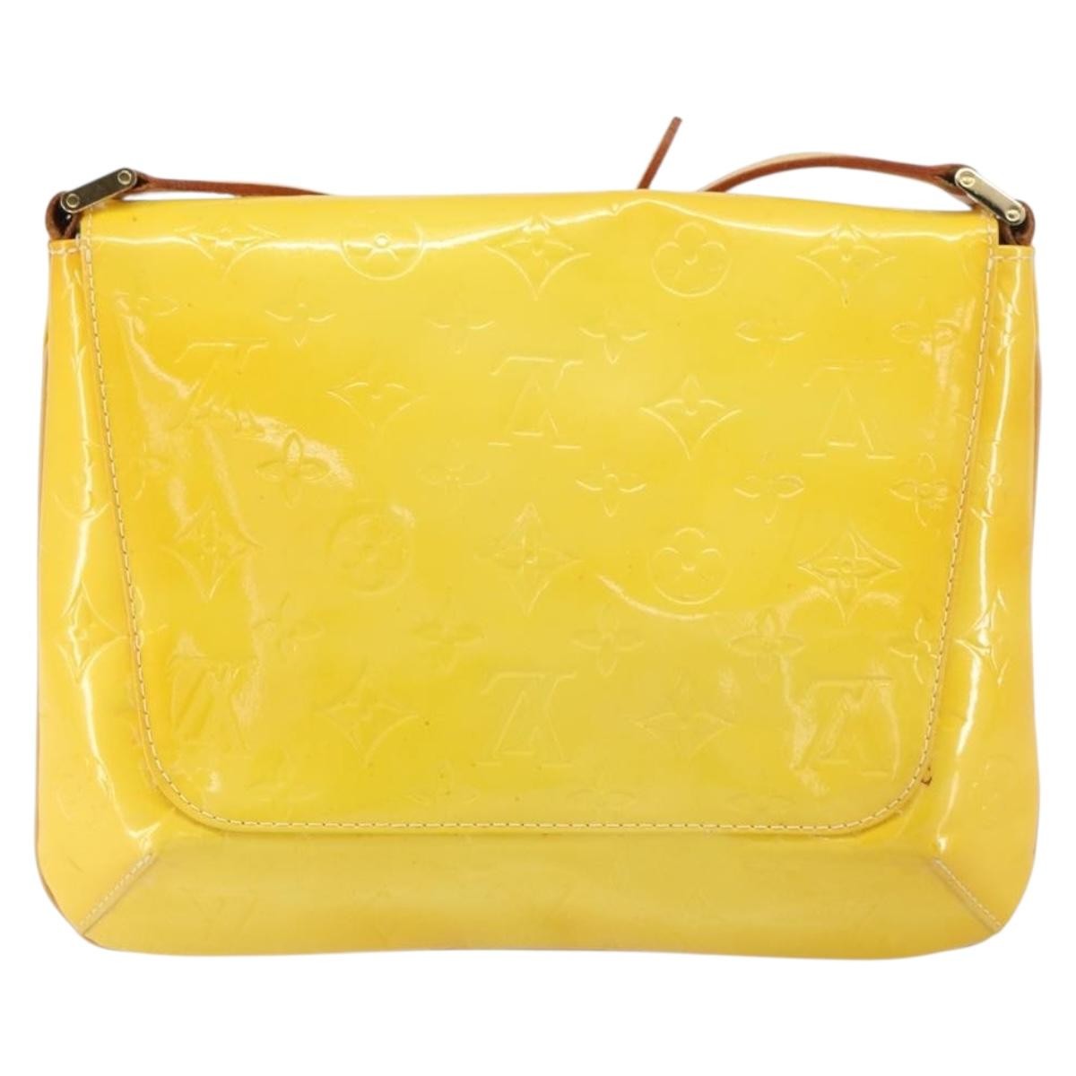 Louis Vuitton Thompson Street Monogram Vernis Yellow Patent_Leather Handbag (Pre-Owned)