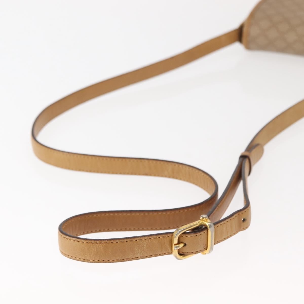 Celine Vintage Macadam Canvas And Leather Beige Canvas Shoulder Bag Bag (Pre-Owned)
