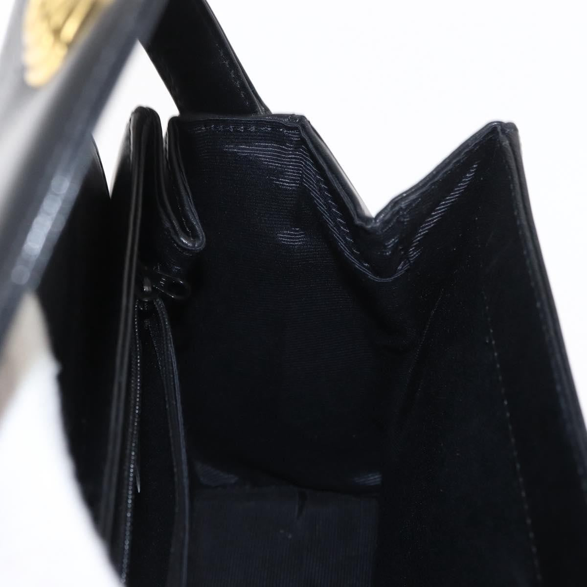 Givenchy Vintage 4G Leather Black Leather Handbag (Pre-Owned)