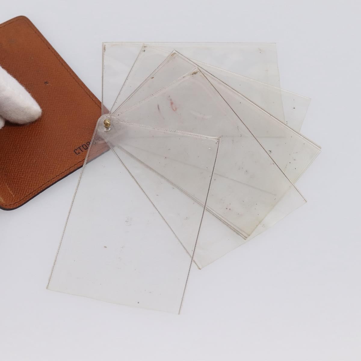 Louis Vuitton Porte Cartes Pression Card Case Monogram Canvas Brown Canvas Card Holders Accessory (Pre-Owned)