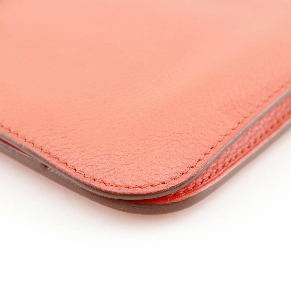 Hermes Dogon Duo Combined Leather Pink Leather Wallets Accessory (Pre-Owned)