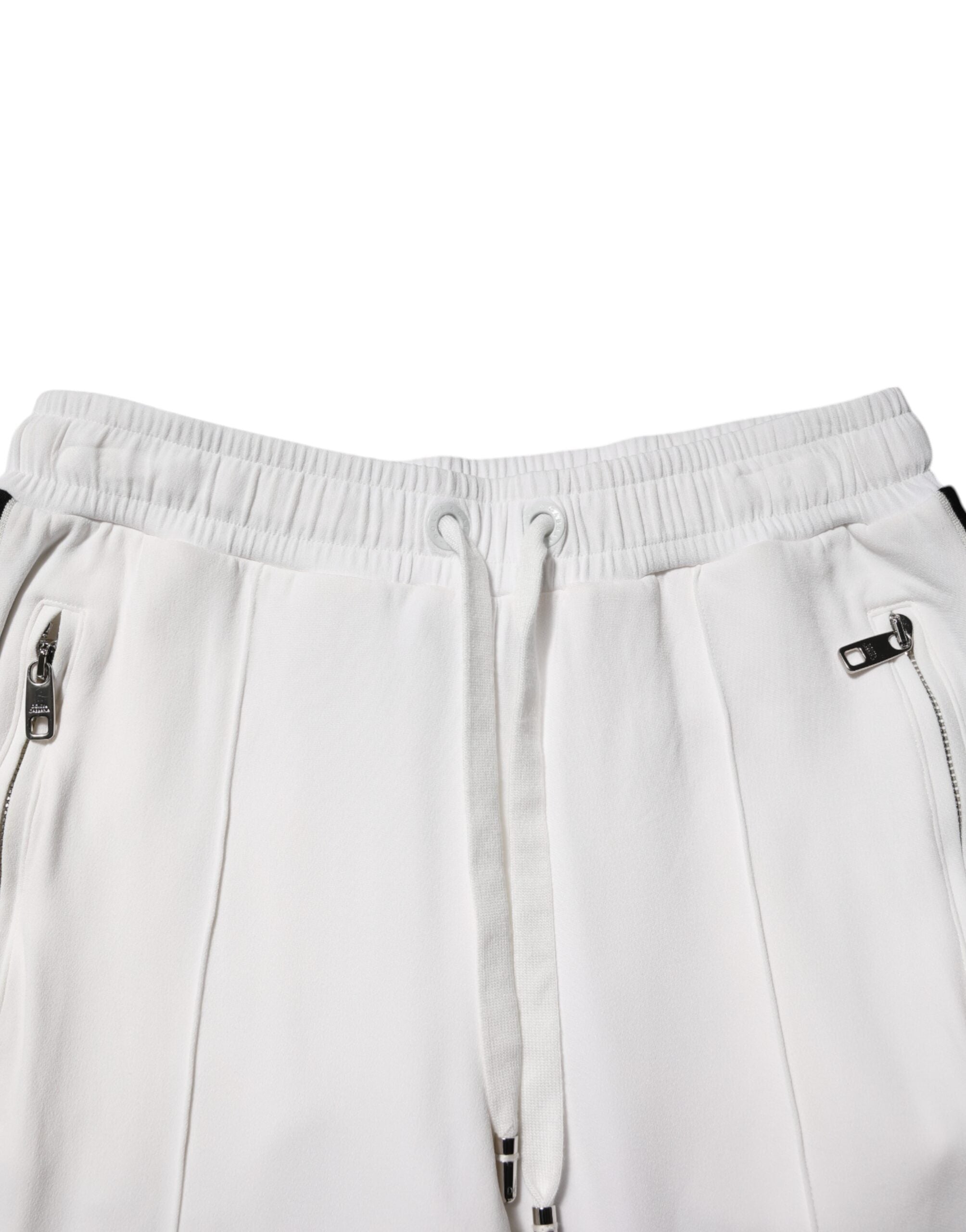 Dolce & Gabbana White Viscose Jogger SweatWomen's Women's Pants (Pre-Owned)