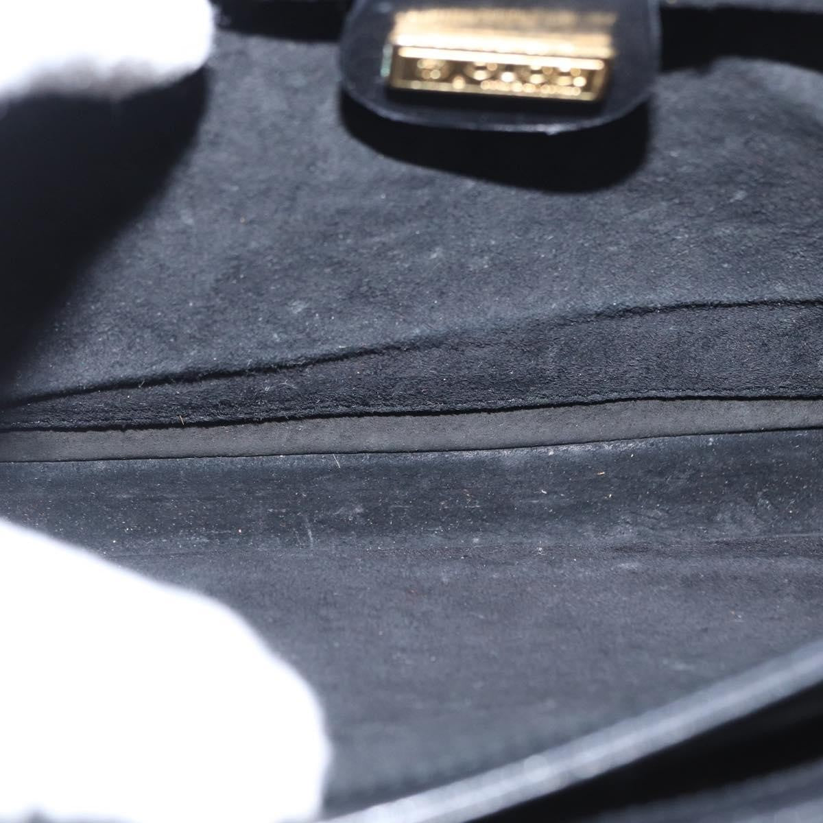 Gucci Vintage Leather Black Leather Shoulder Bag Bag (Pre-Owned)