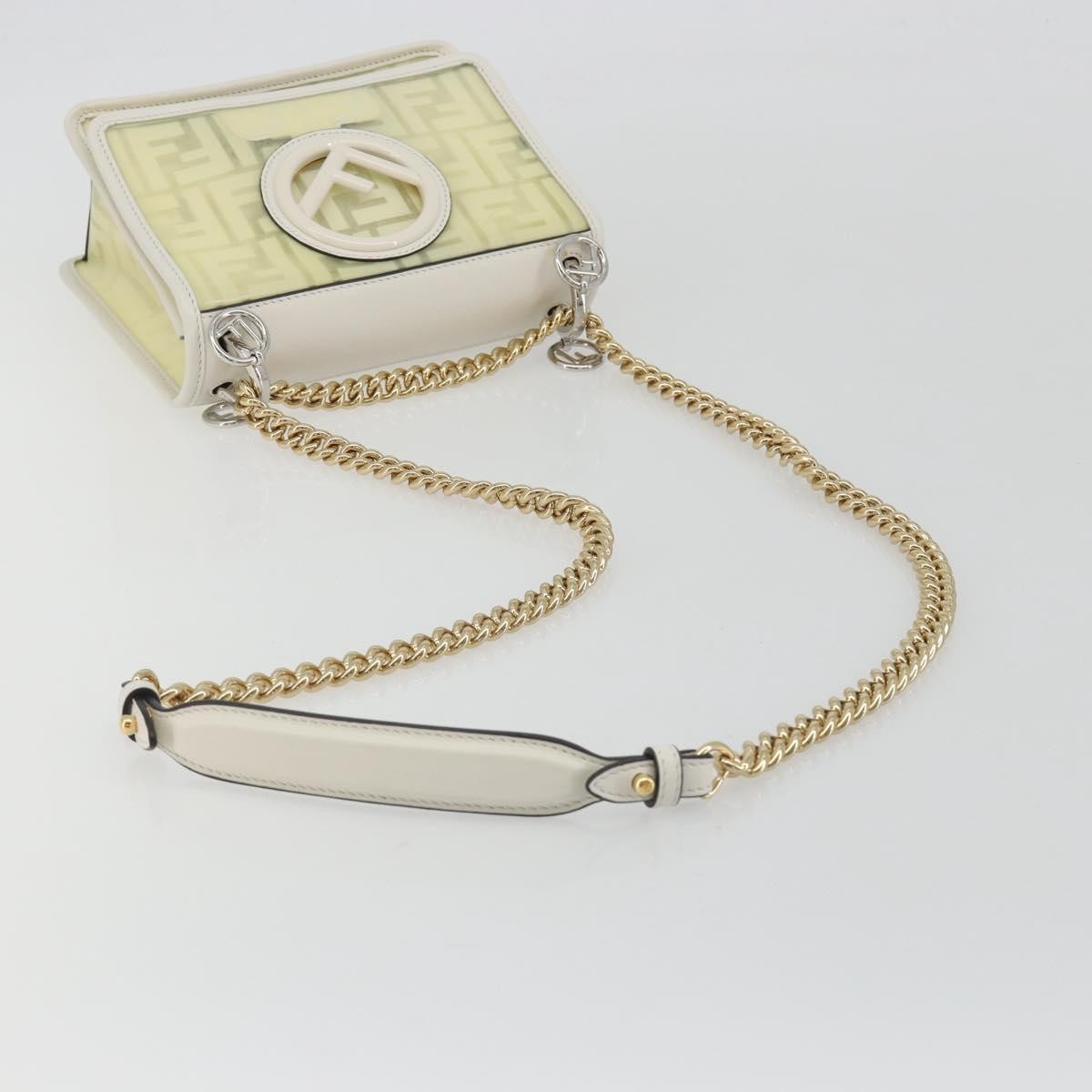 Fendi Kan I F Zucca Pu Clear Canvas Shoulder Bag Bag (Pre-Owned)