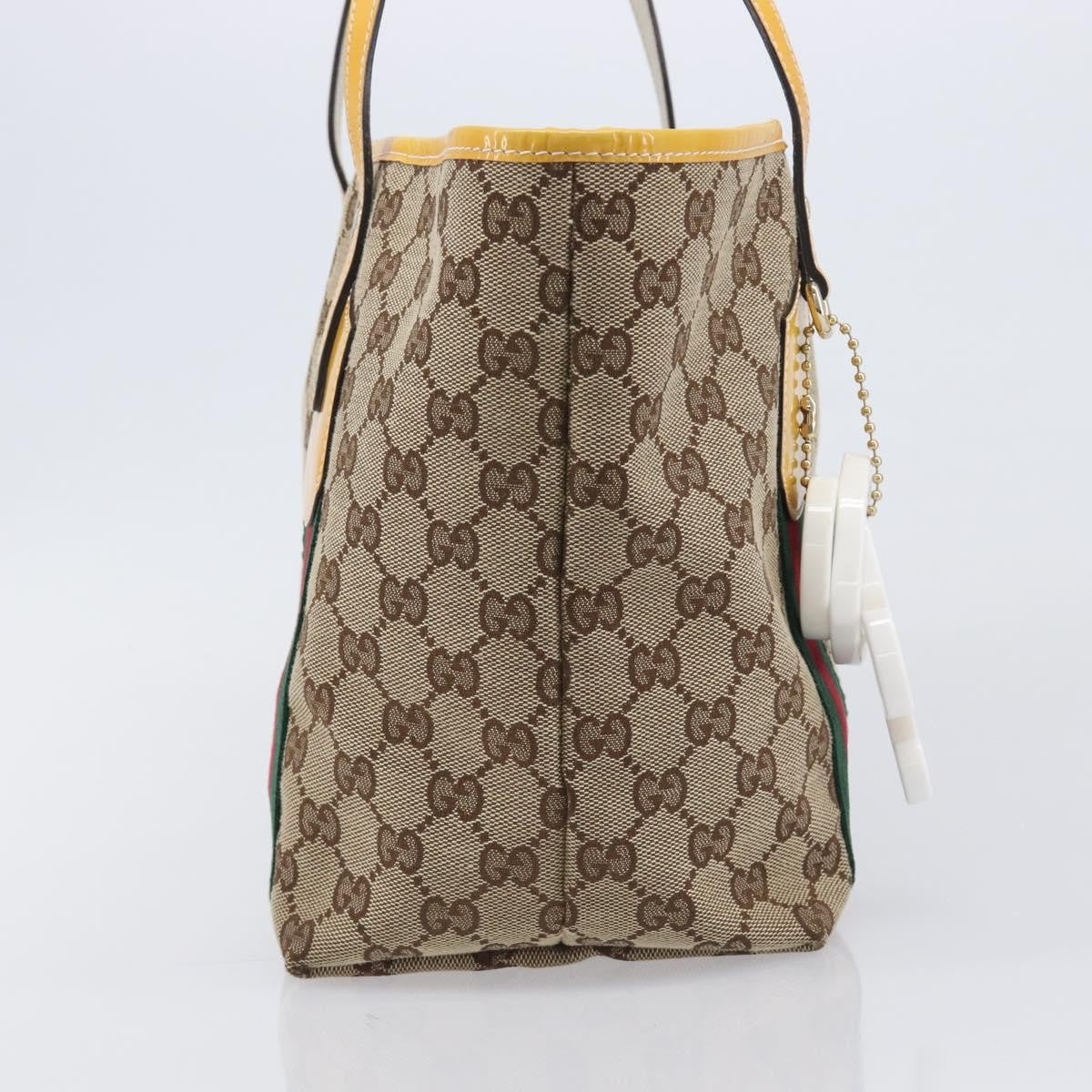 Gucci Jolie Web Gg Canvas Beige Canvas Tote Bag Bag (Pre-Owned)