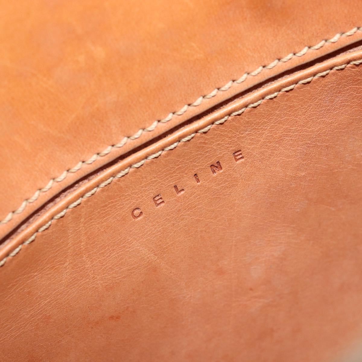 Celine C Macadam Canvas And Leather Brown Leather Handbag (Pre-Owned)