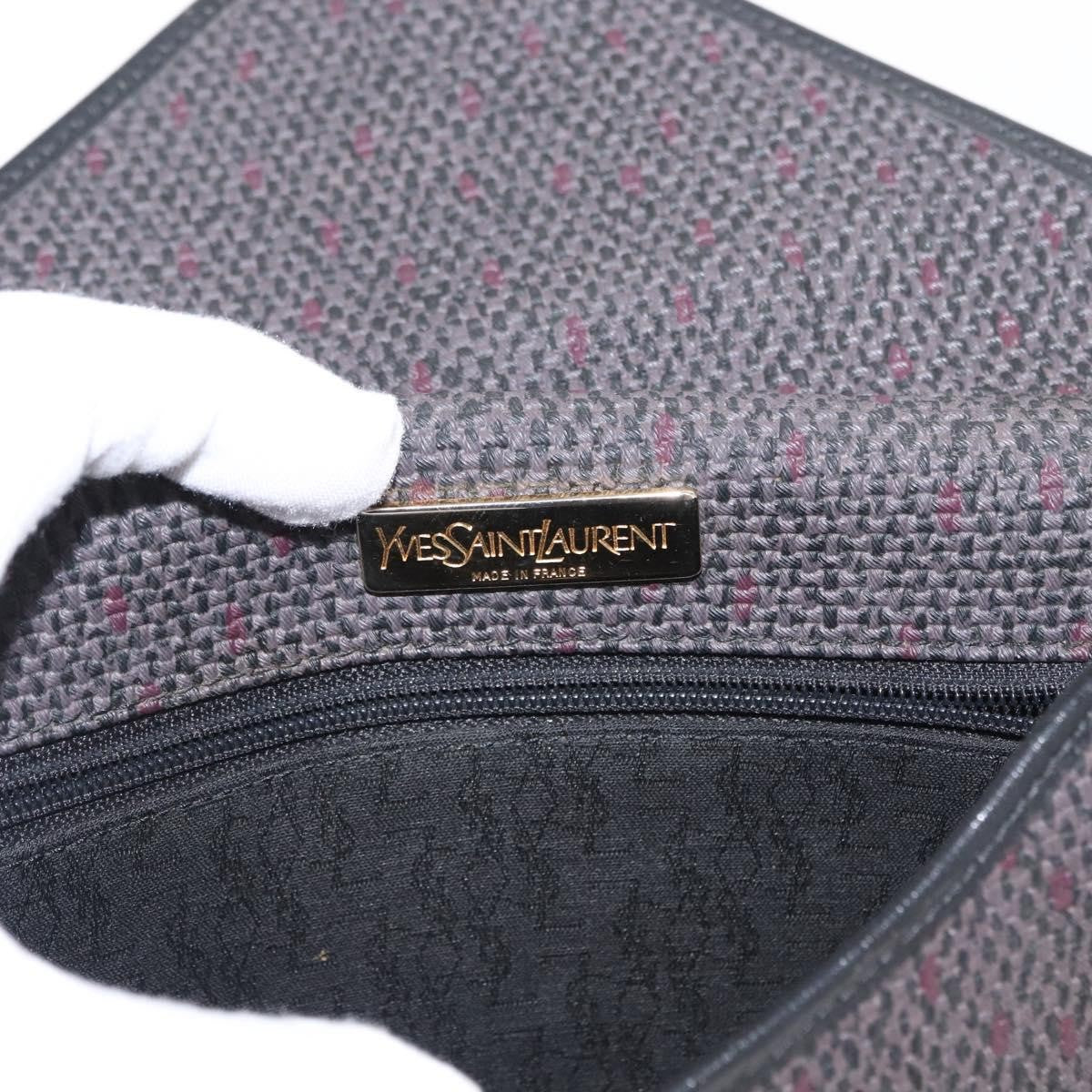 Saint Laurent Vintage Canvas Black Canvas Shoulder Bag Bag (Pre-Owned)