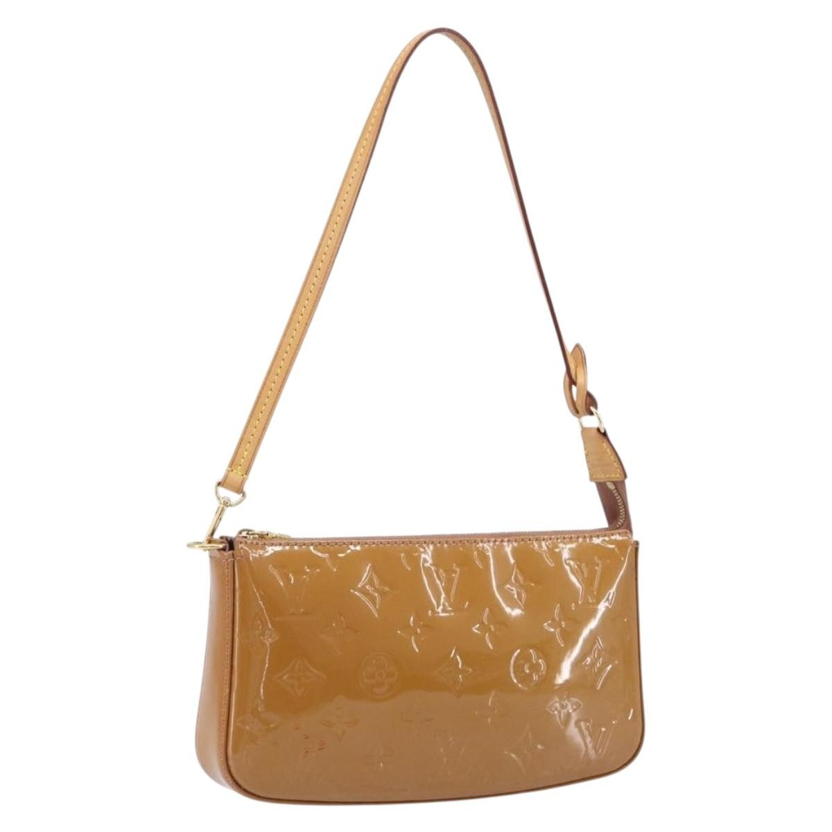 Louis Vuitton Pochette Accessoires Nm Monogram Vernis Brown Patent_Leather Clutche & Pouche Bag (Pre-Owned)
