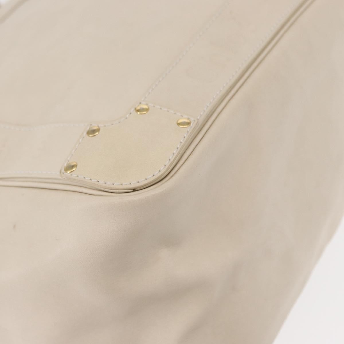Chloe Eden Leather White Leather Tote Bag Bag (Pre-Owned)