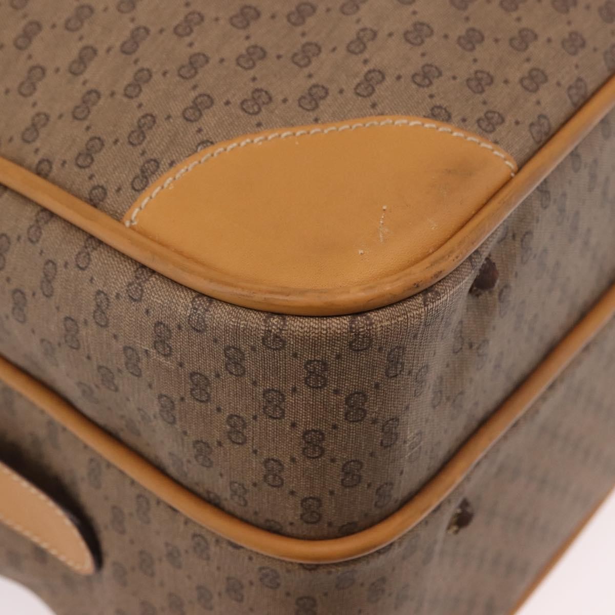 Gucci Micro Gg Canvas Canvas Beige Canvas Shoulder Bag Bag (Pre-Owned)