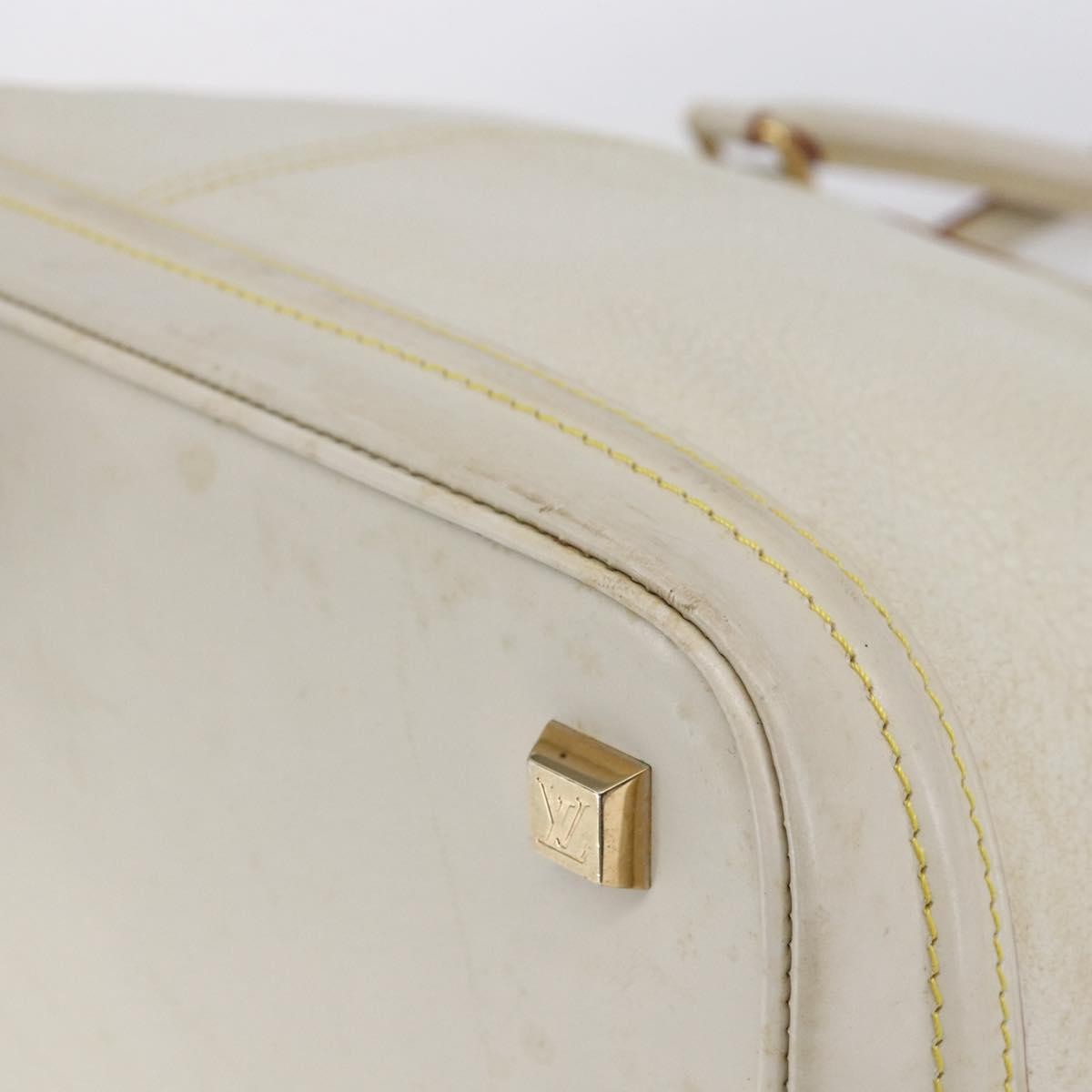 Louis Vuitton Suhali Lockit Leather White Leather Tote Bag Bag (Pre-Owned)