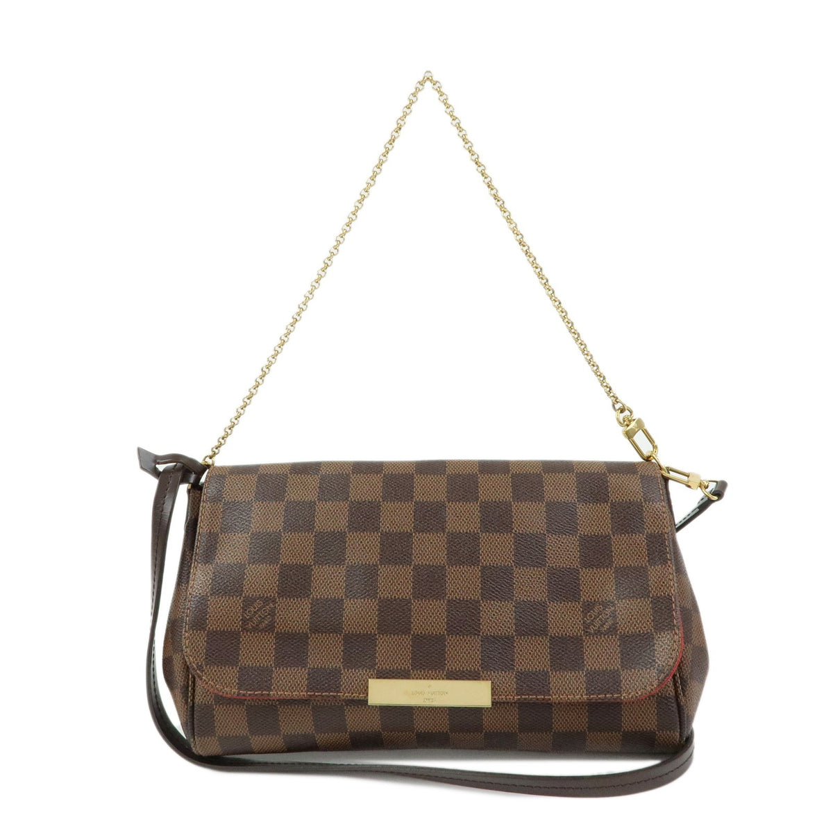 Louis Vuitton Favorite Damier Brown Canvas Handbag (Pre-Owned)