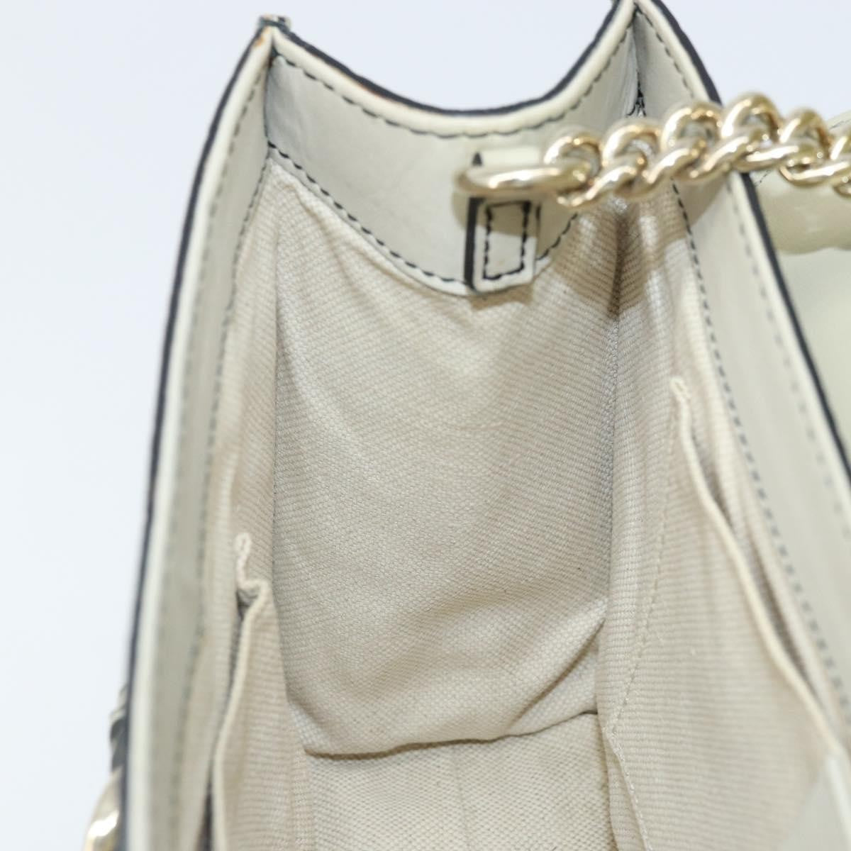 Gucci Emily Chain Flap Guccissima Leather Beige Leather Shoulder Bag Bag (Pre-Owned)