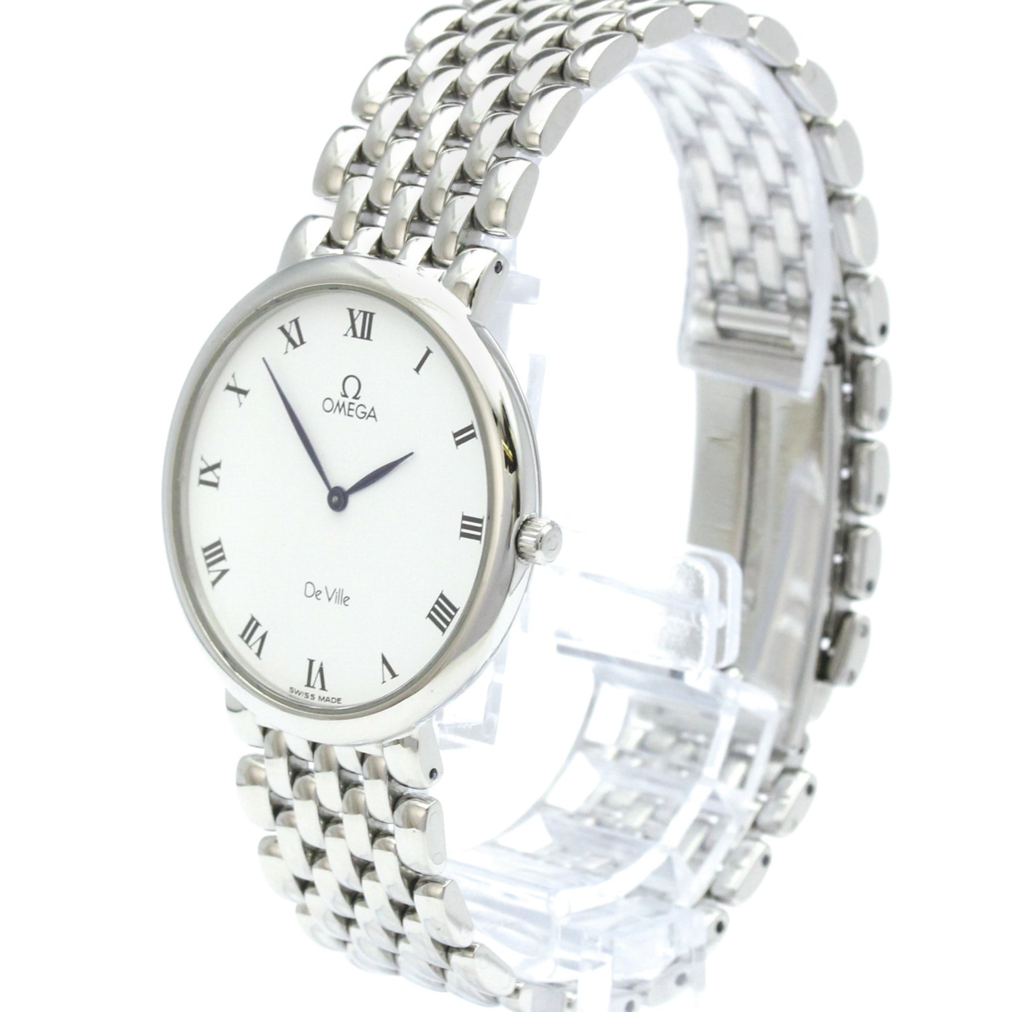 Omega De Ville Prestige Quartz Stainless Steel Watch (Pre-Owned)