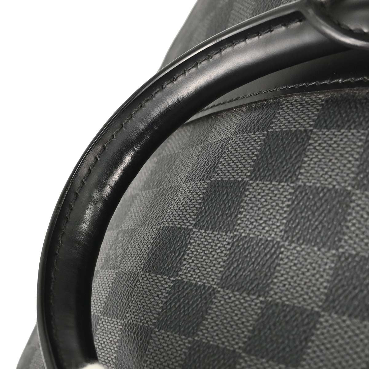 Louis Vuitton Keepall Bandouliere Damier Graphite Gray Canvas Travel Bag Bag (Pre-Owned)