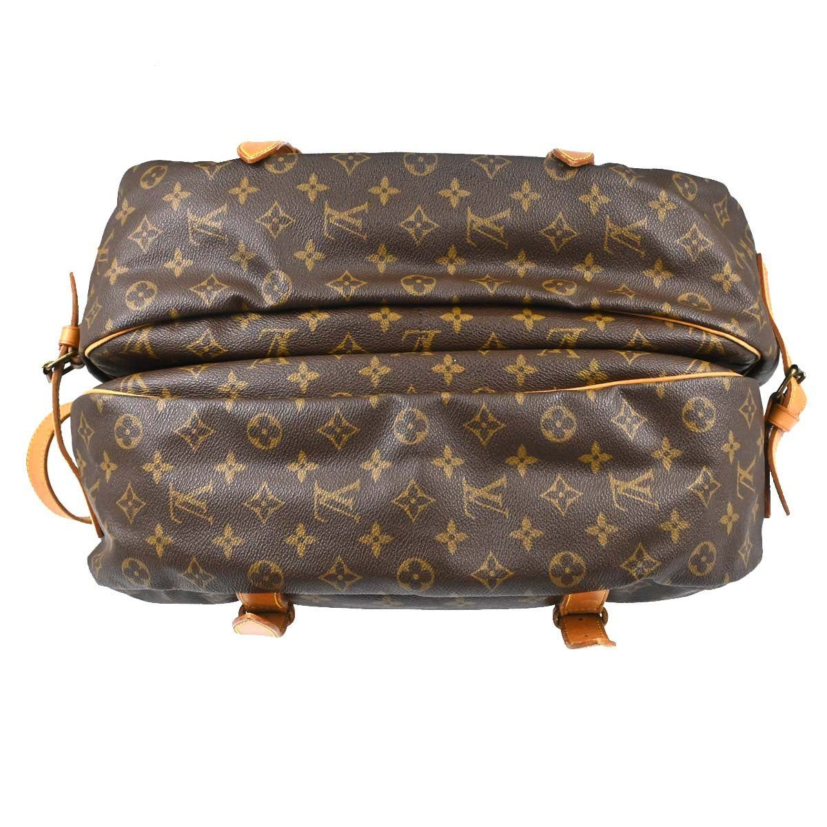 Louis Vuitton Saumur Monogram Canvas Brown Canvas Shoulder Bag Bag (Pre-Owned)