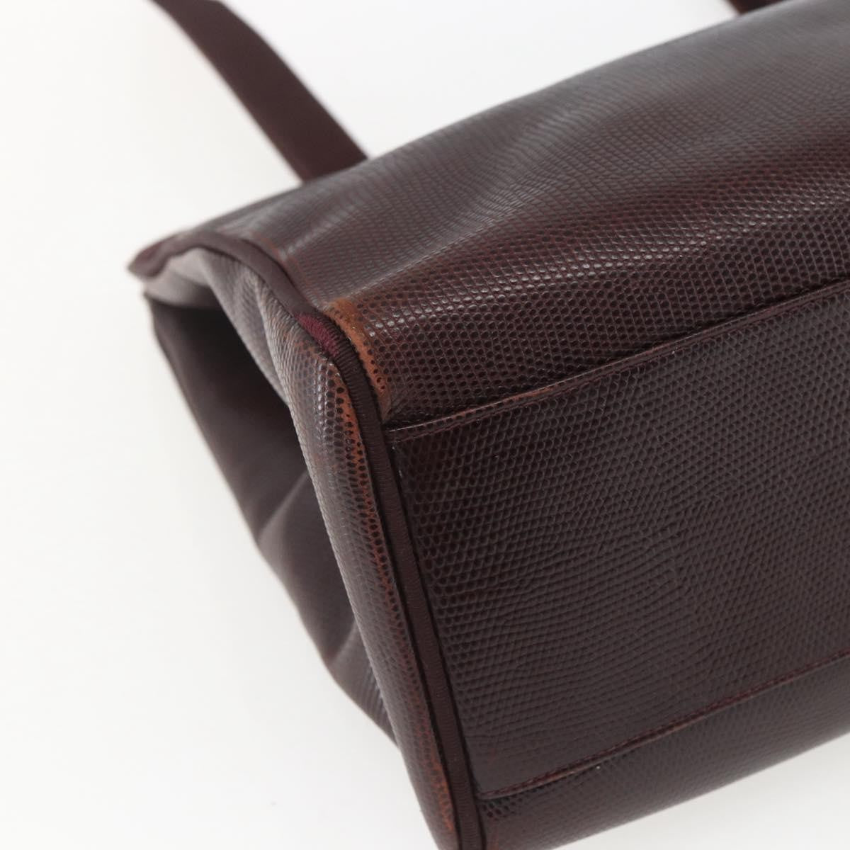 Salvatore Ferragamo Vala Tote Leather Brown Leather Tote Bag Bag (Pre-Owned)