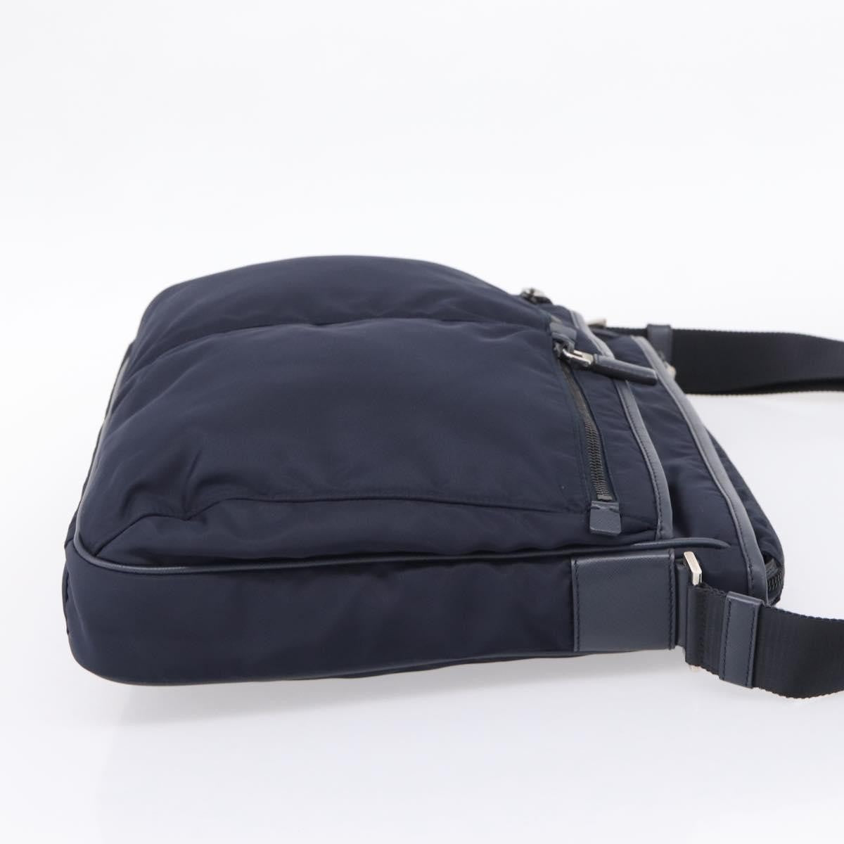 Prada Shoulder Tessuto Navy Nylon Shoulder Bag Bag (Pre-Owned)