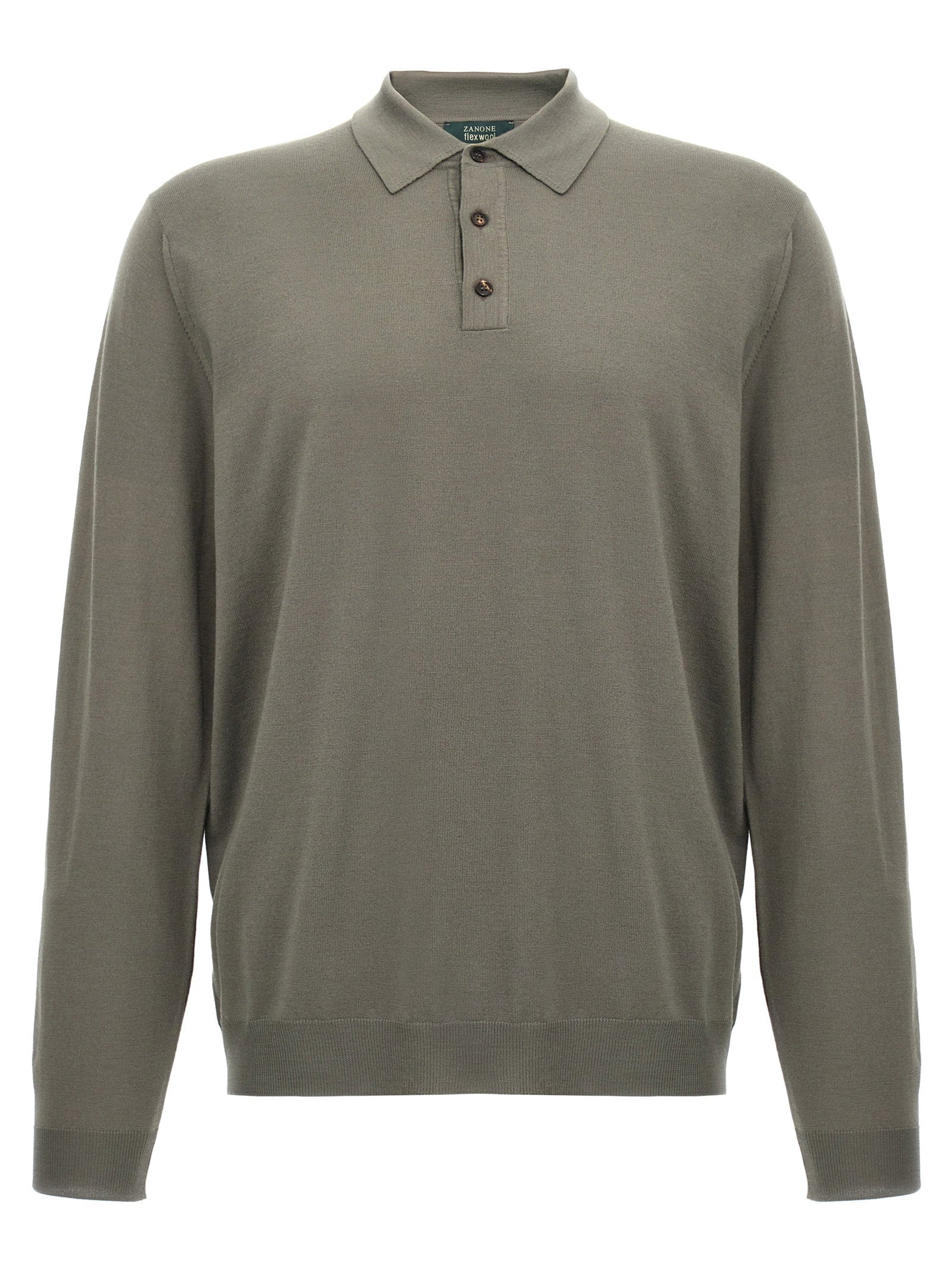 Zanone Men's Wool Polo Shirt