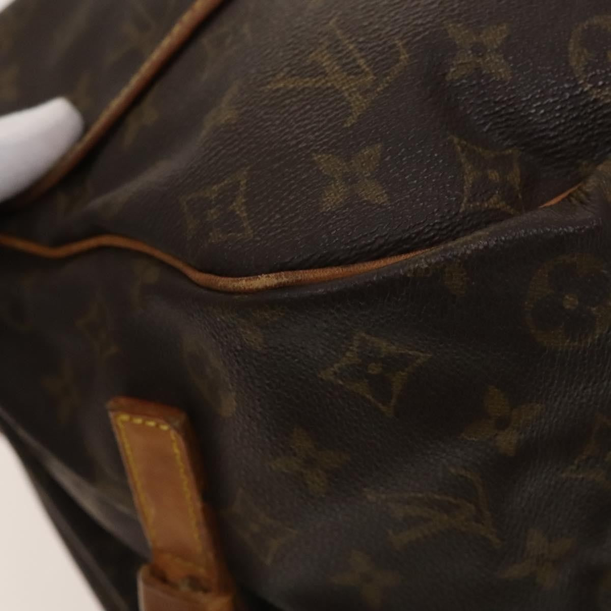 Louis Vuitton Saumur Monogram Canvas Brown Canvas Shoulder Bag Bag (Pre-Owned)