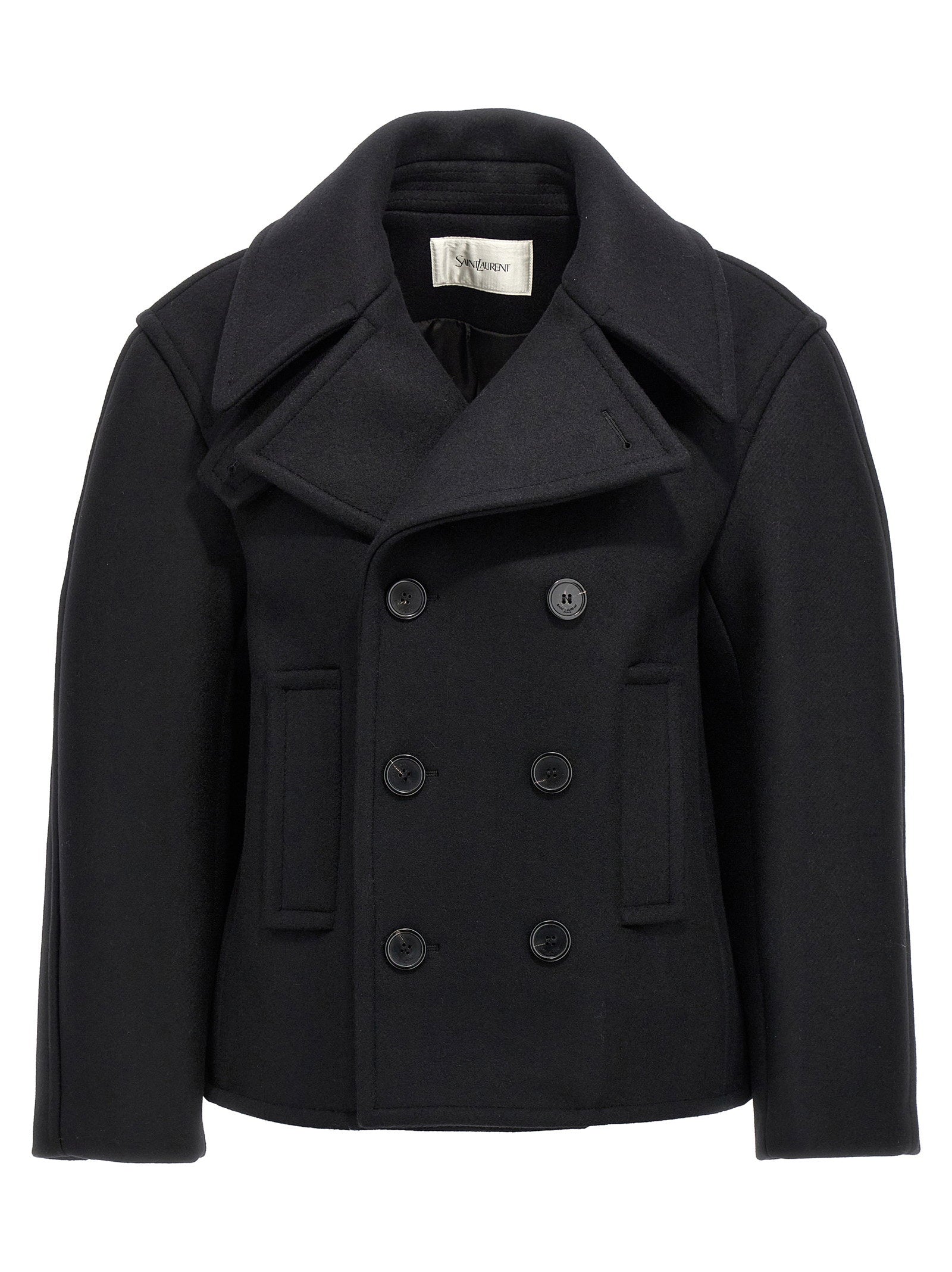 Saint Laurent Women's Oversized Caban Coat