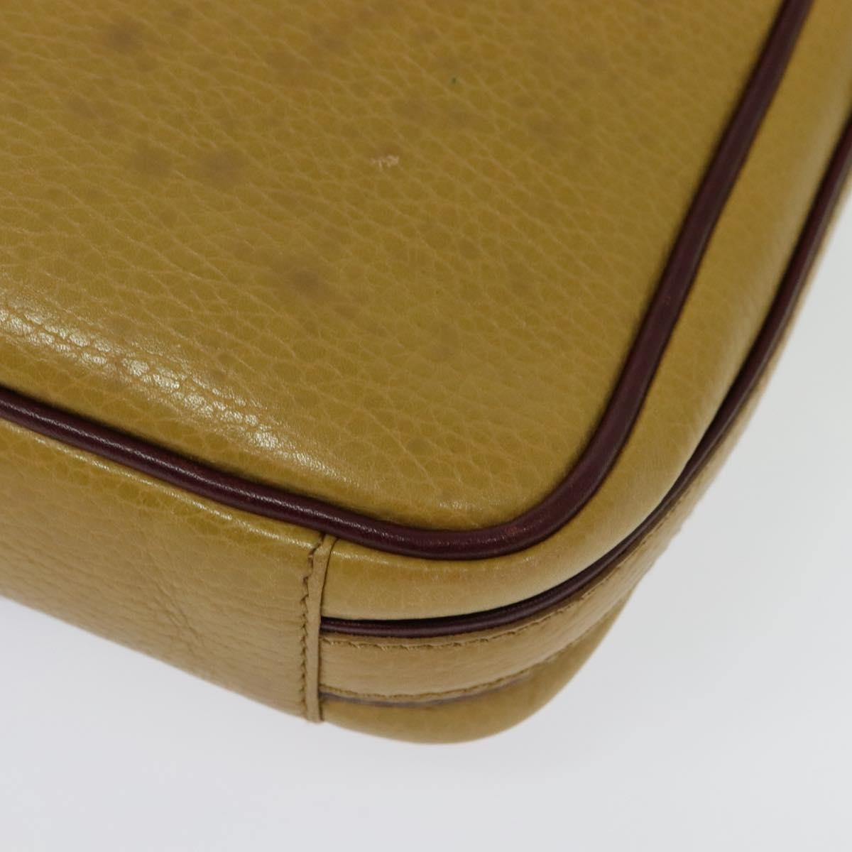 Cartier Tasseled Must De Cartier Leather Beige Leather Shoulder Bag Bag (Pre-Owned)