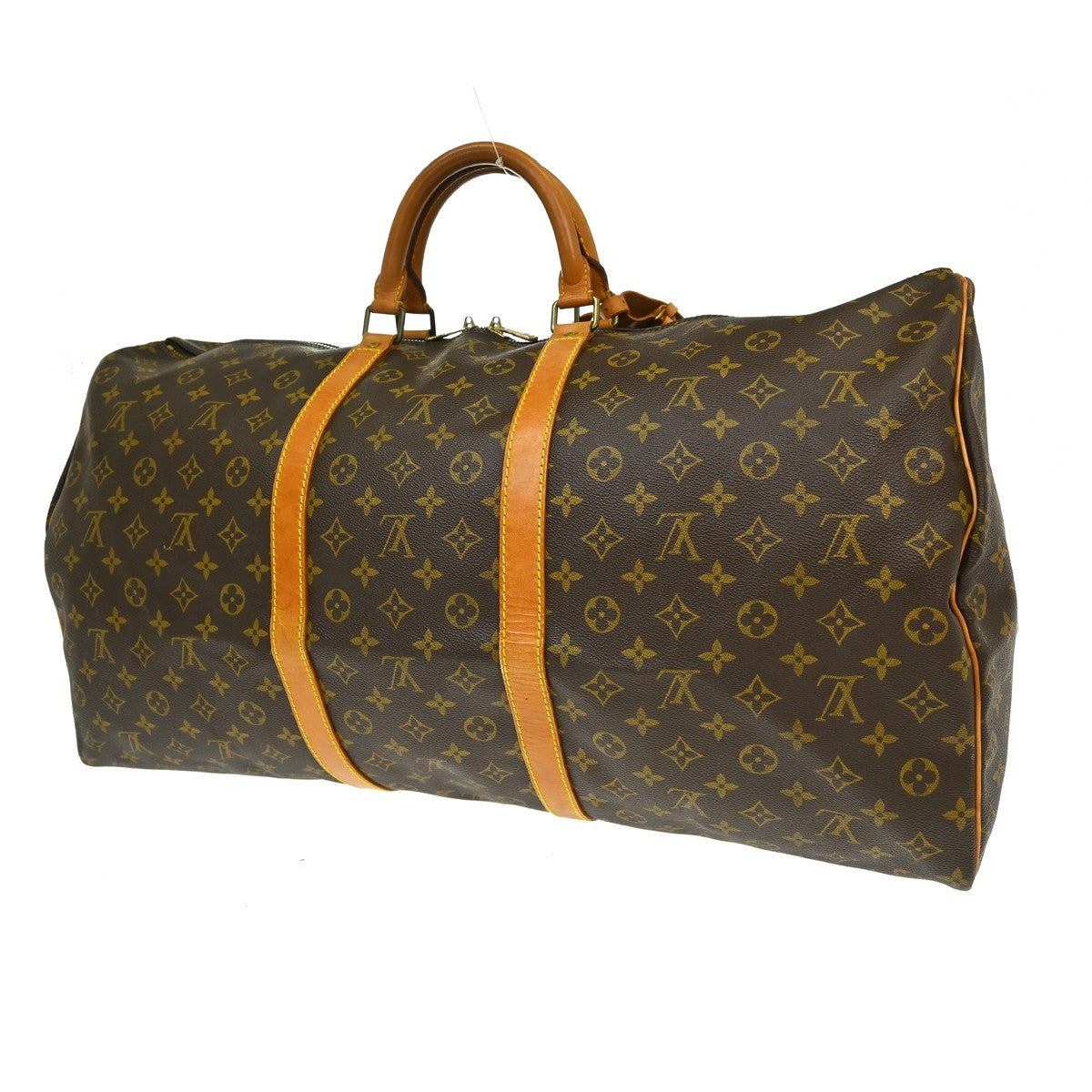 Louis Vuitton Keepall Monogram Canvas Brown Canvas Travel Bag Bag (Pre-Owned)