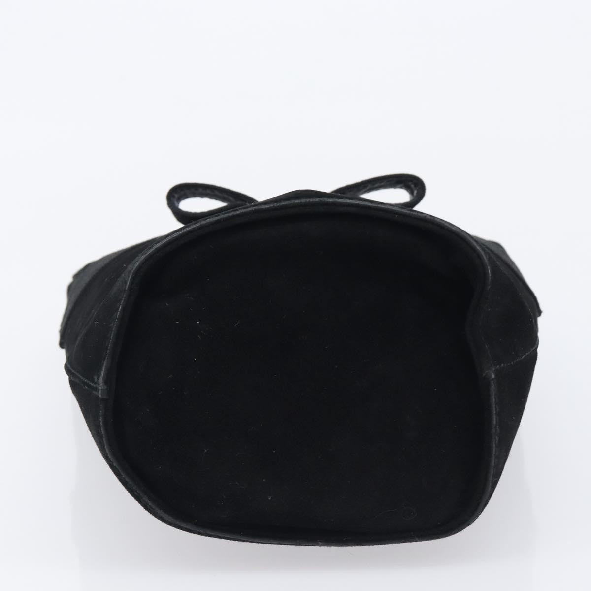 Salvatore Ferragamo Vala Suede Black Suede Shoulder Bag Bag (Pre-Owned)
