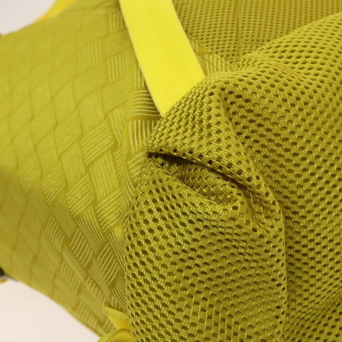 Bottega Veneta Vintage Nylon Yellow Nylon Backpack Bag (Pre-Owned)