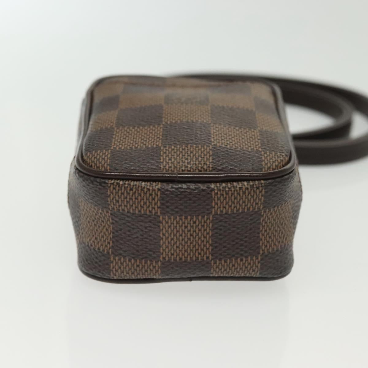 Louis Vuitton Etui Okapi Camera Case Damier Ebene Brown Canvas Clutche & Pouche Bag (Pre-Owned)