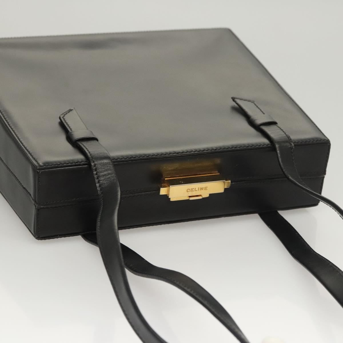 Celine Vintage Leather Black Leather Shoulder Bag Bag (Pre-Owned)