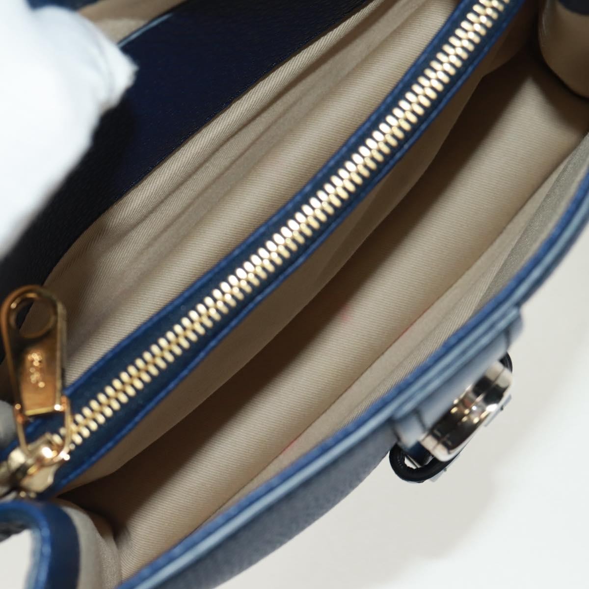 Chloe Aby Day Leather Blue Leather Handbag (Pre-Owned)