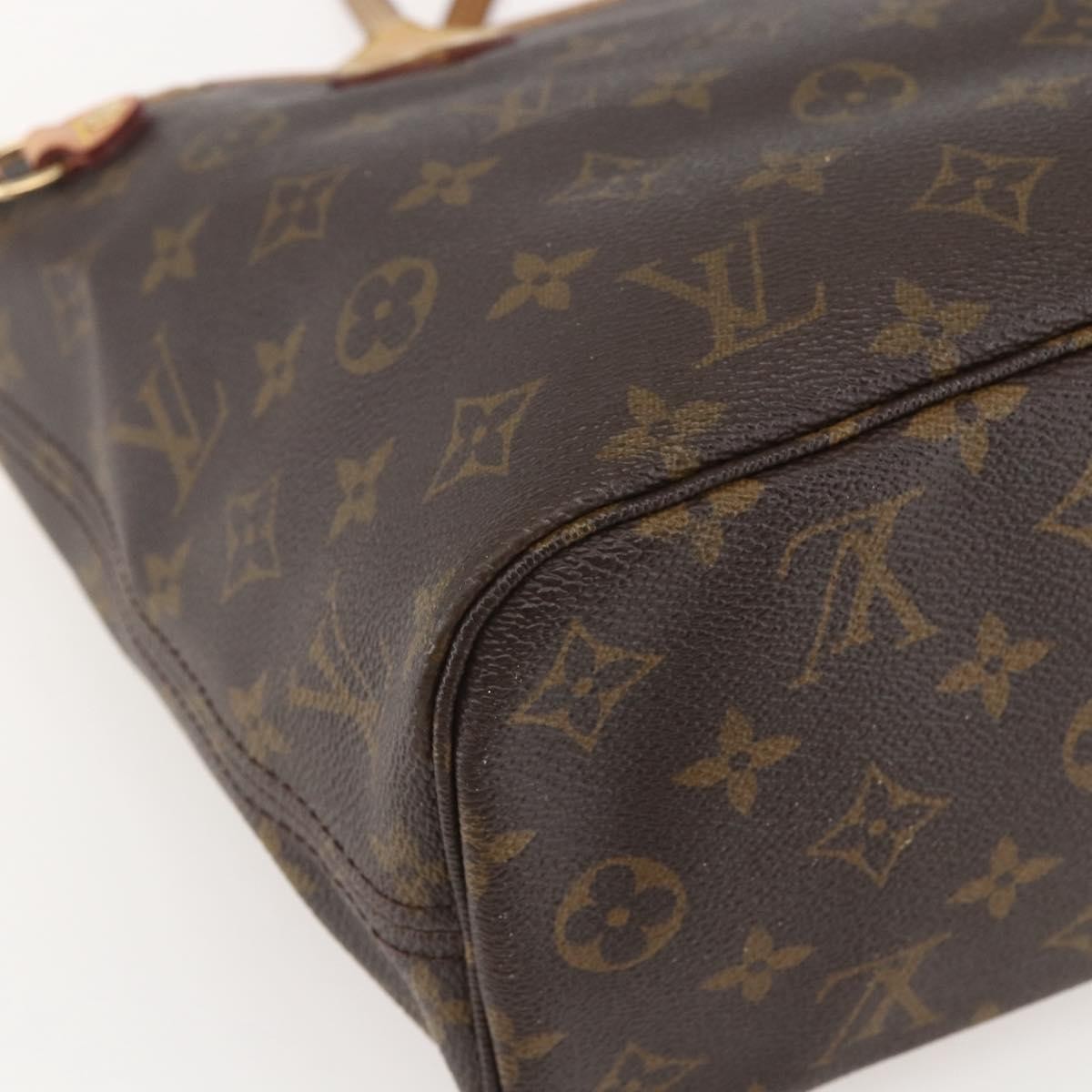 Louis Vuitton Neverfull Monogram Canvas Brown Canvas Tote Bag Bag (Pre-Owned)