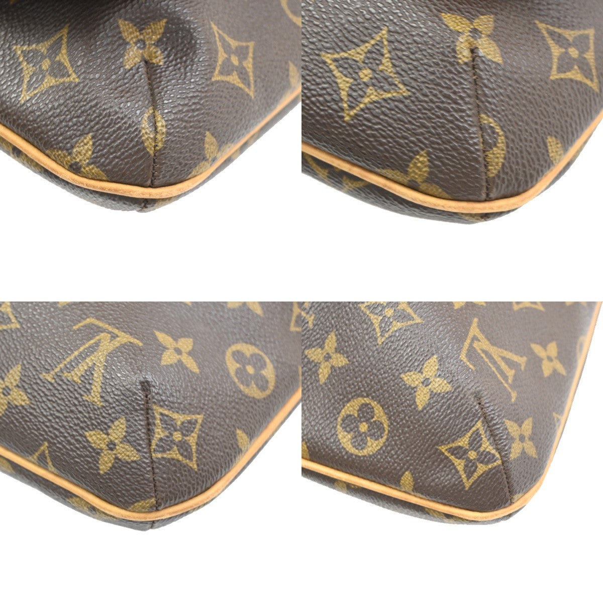 Louis Vuitton Musette Tango Monogram Canvas Brown Canvas Handbag (Pre-Owned)