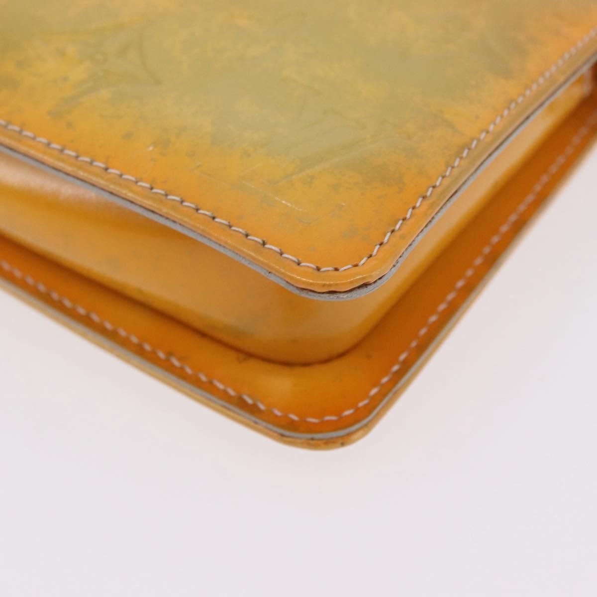 Louis Vuitton Lexington Pochette Monogram Vernis Yellow Patent_Leather Clutche & Pouche Bag (Pre-Owned)