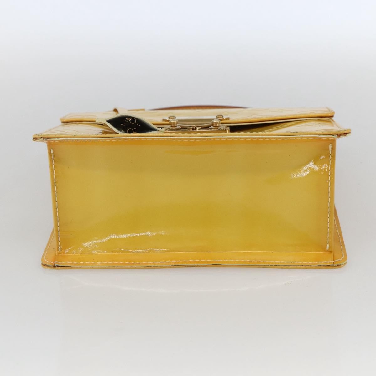 Louis Vuitton Spring Street Nm Patent Leather Yellow Patent_Leather Handbag (Pre-Owned)