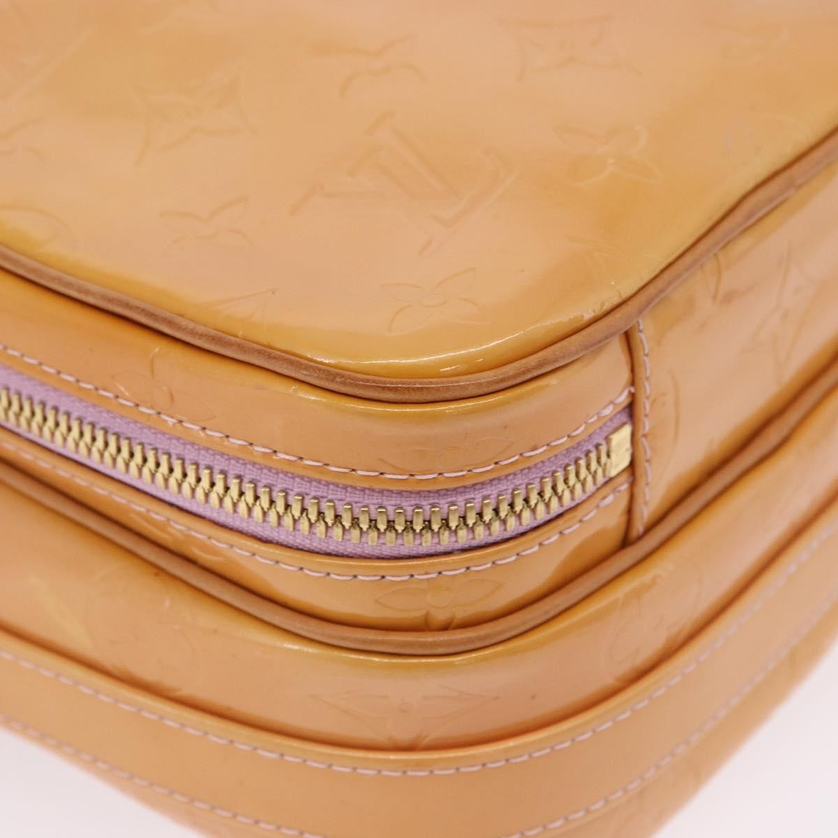 Louis Vuitton Wooster Monogram Vernis Yellow Patent_Leather Shoulder Bag Bag (Pre-Owned)