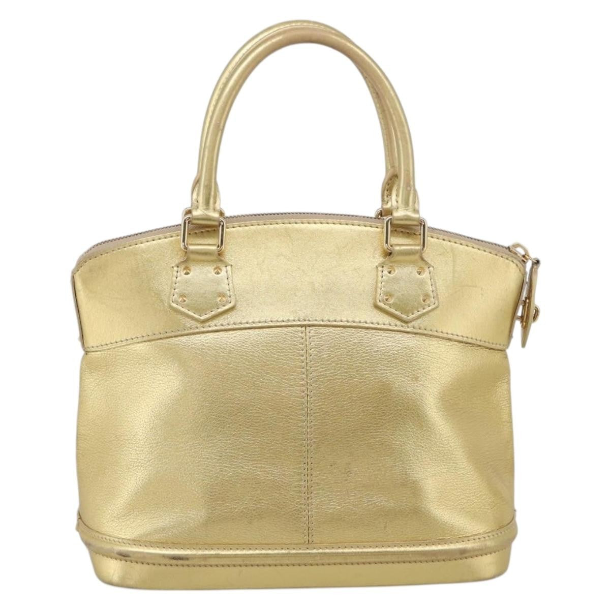 Louis Vuitton Suhali Lockit Leather Gold Leather Handbag (Pre-Owned)