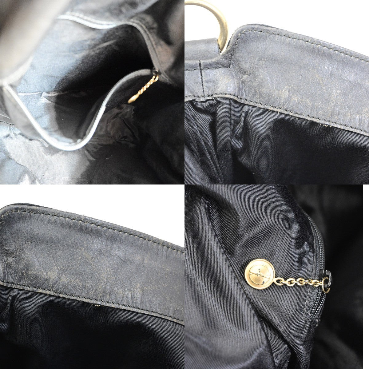 Gucci Vintage Bamboo Hobo Suede Black Suede Shoulder Bag Bag (Pre-Owned)