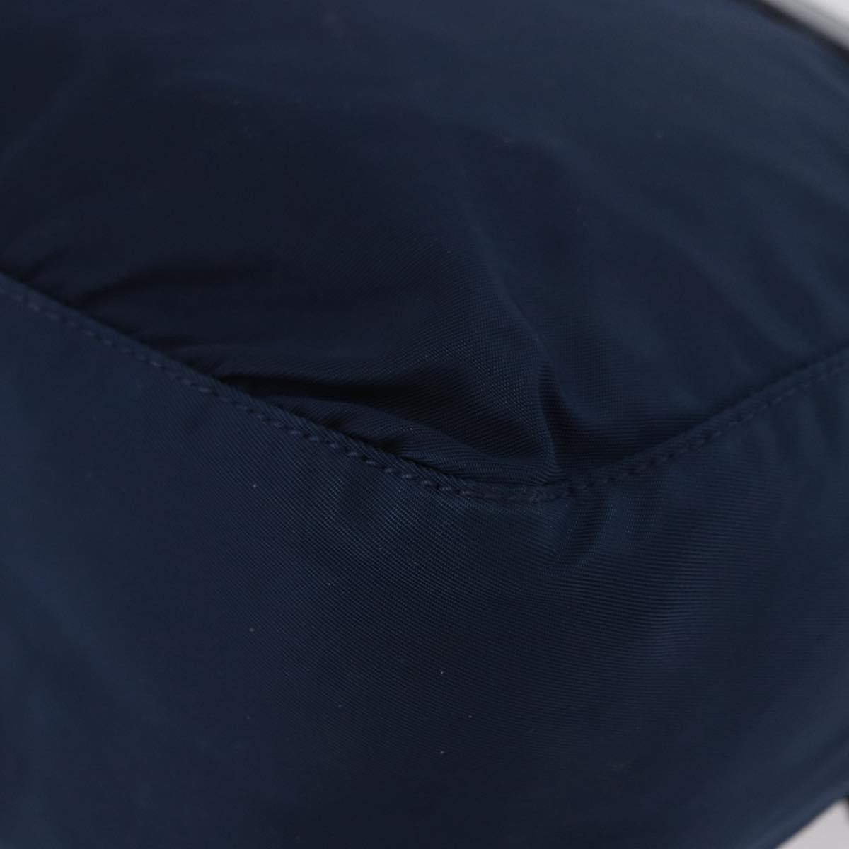 Prada Buckle Messenger Tessuto Navy Nylon Handbag (Pre-Owned)