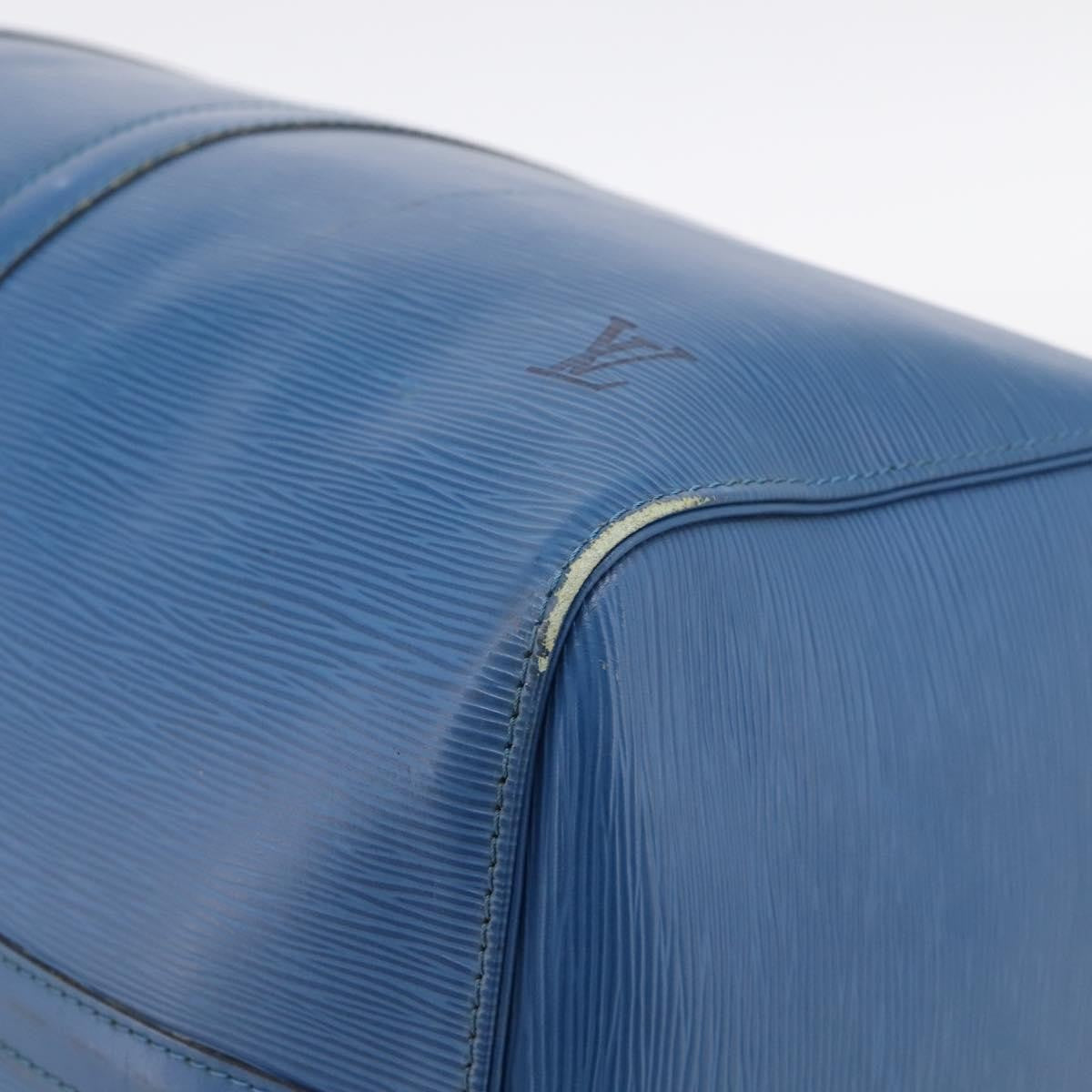 Louis Vuitton Keepall Epi Leather Blue Leather Travel Bag Bag (Pre-Owned)