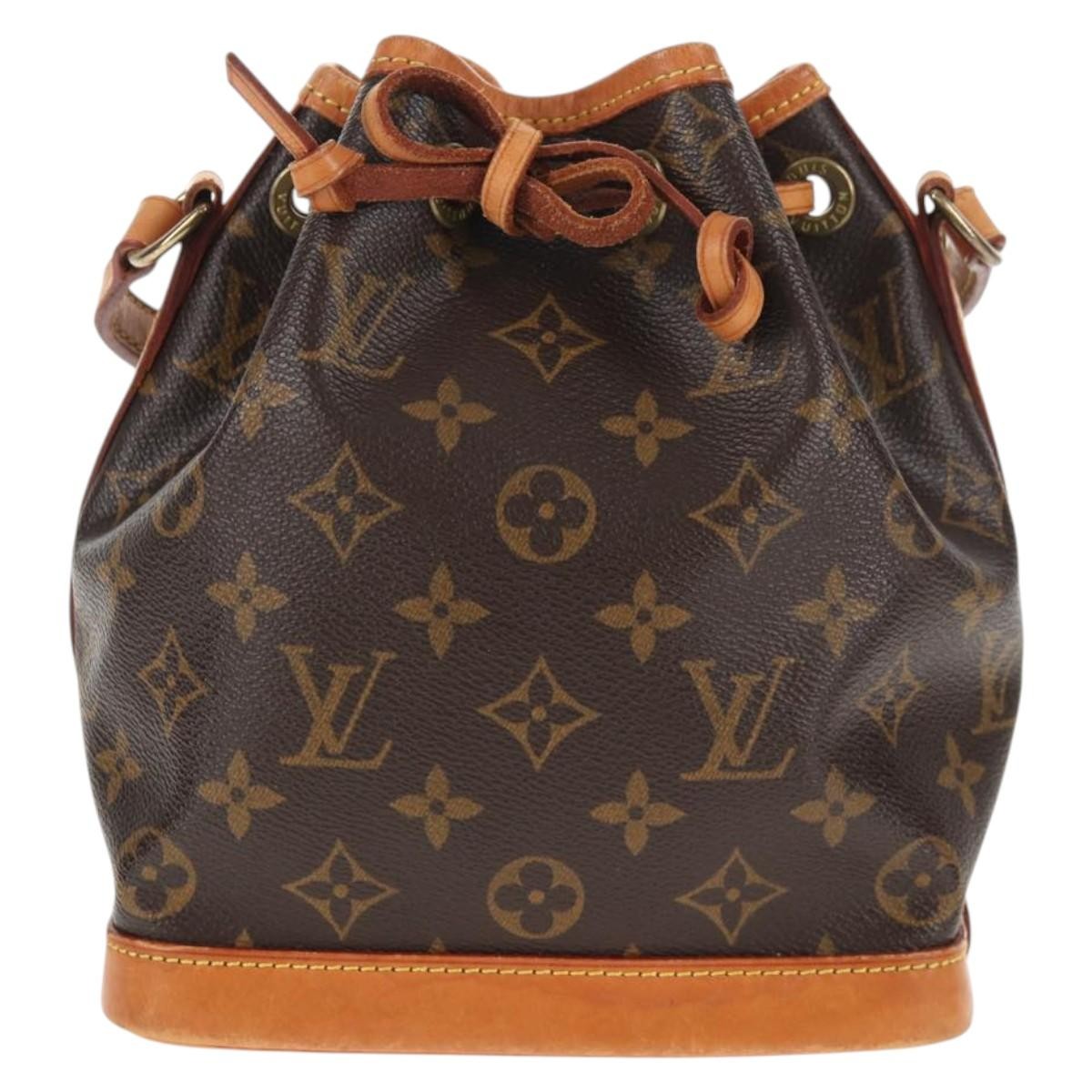 Louis Vuitton Petit Noe Nm Monogram Canvas Brown Canvas Handbag (Pre-Owned)