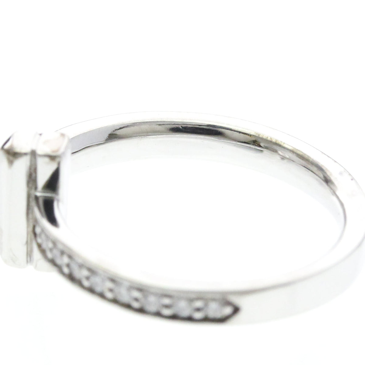 Tiffany & Co. T One Ring / Diamond White Gold / Diamond Silver White_Gold Ring Jewelry (Pre-Owned)