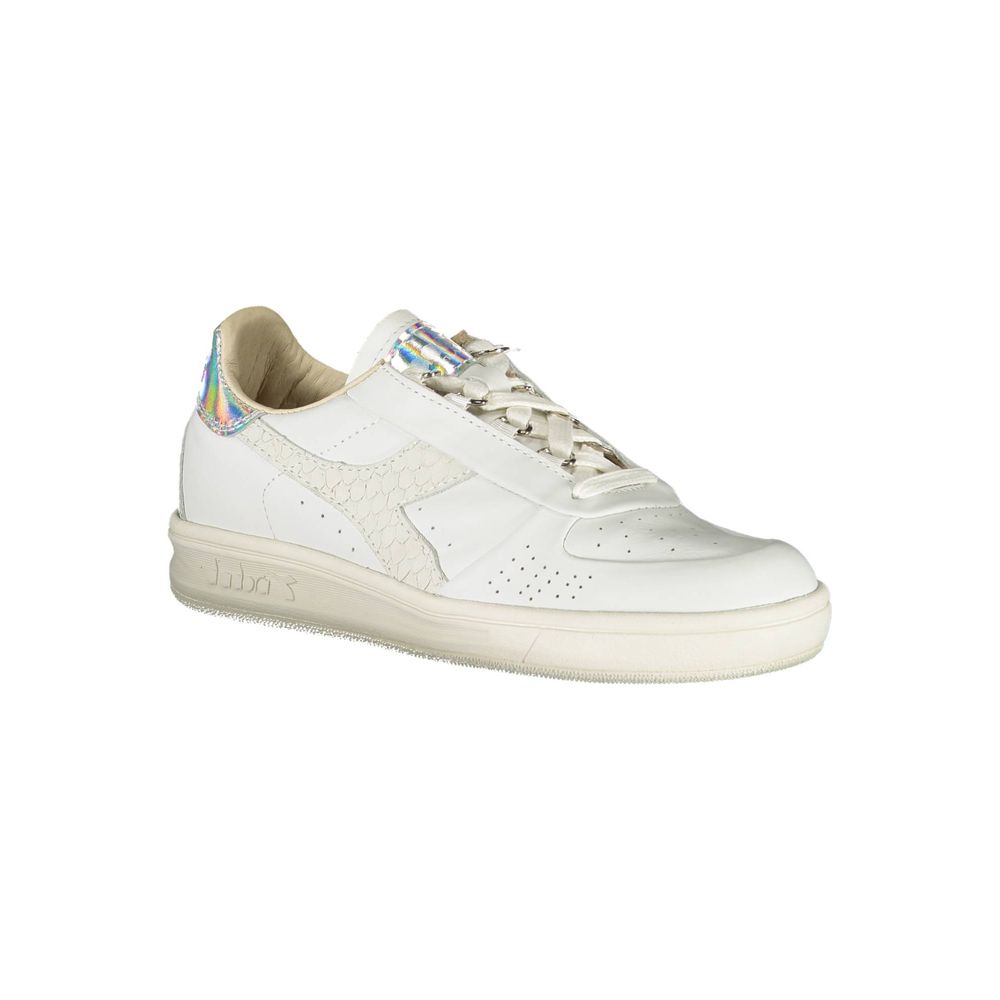 Diadora White Fabric Women's Sneaker