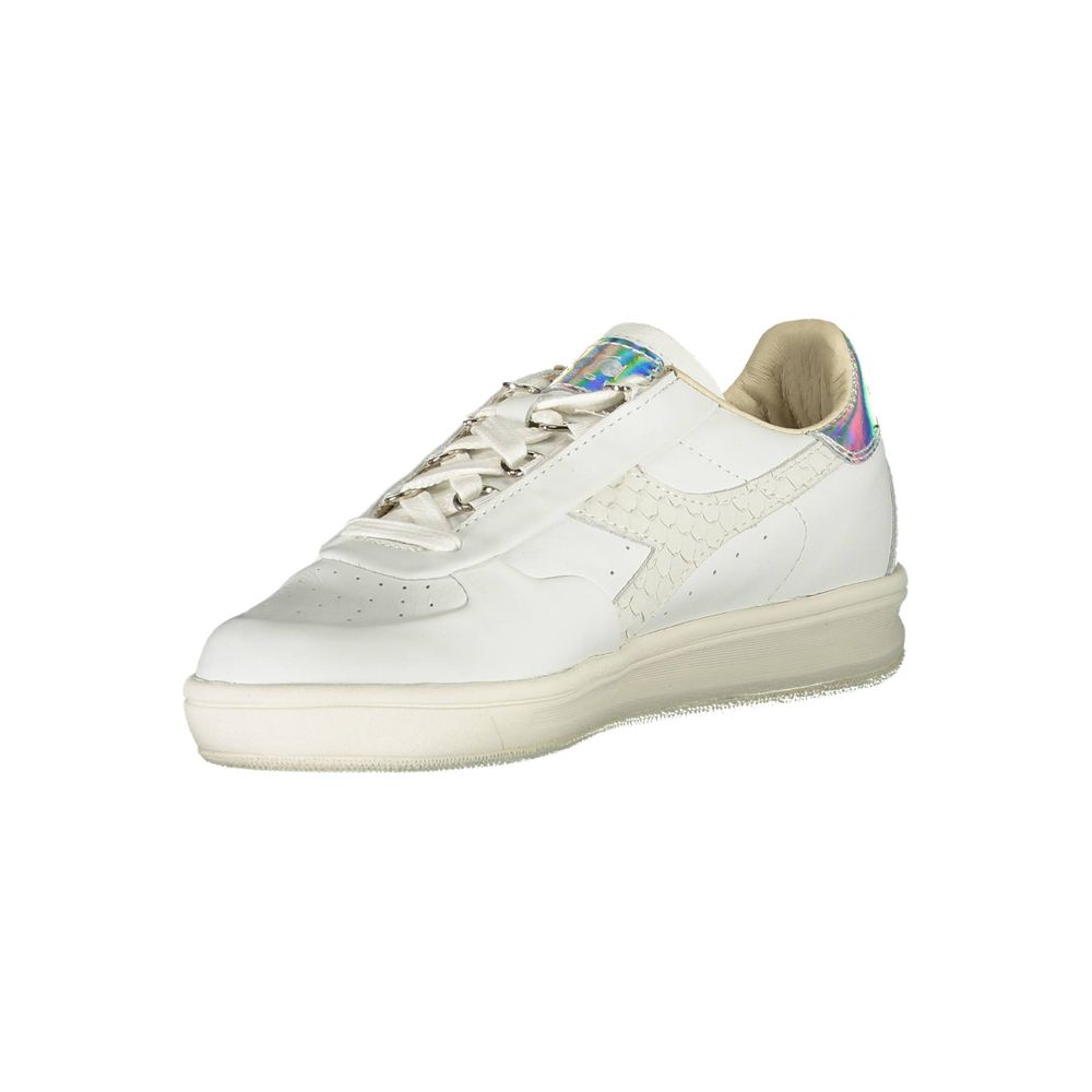 Diadora White Fabric Women's Sneaker
