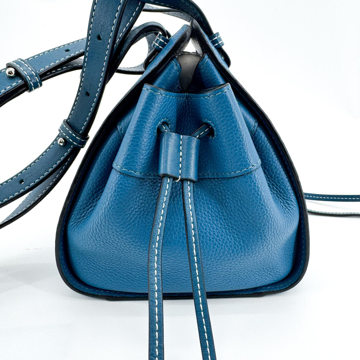 Loewe Hammock Leather Blue Leather Handbag (Pre-Owned)
