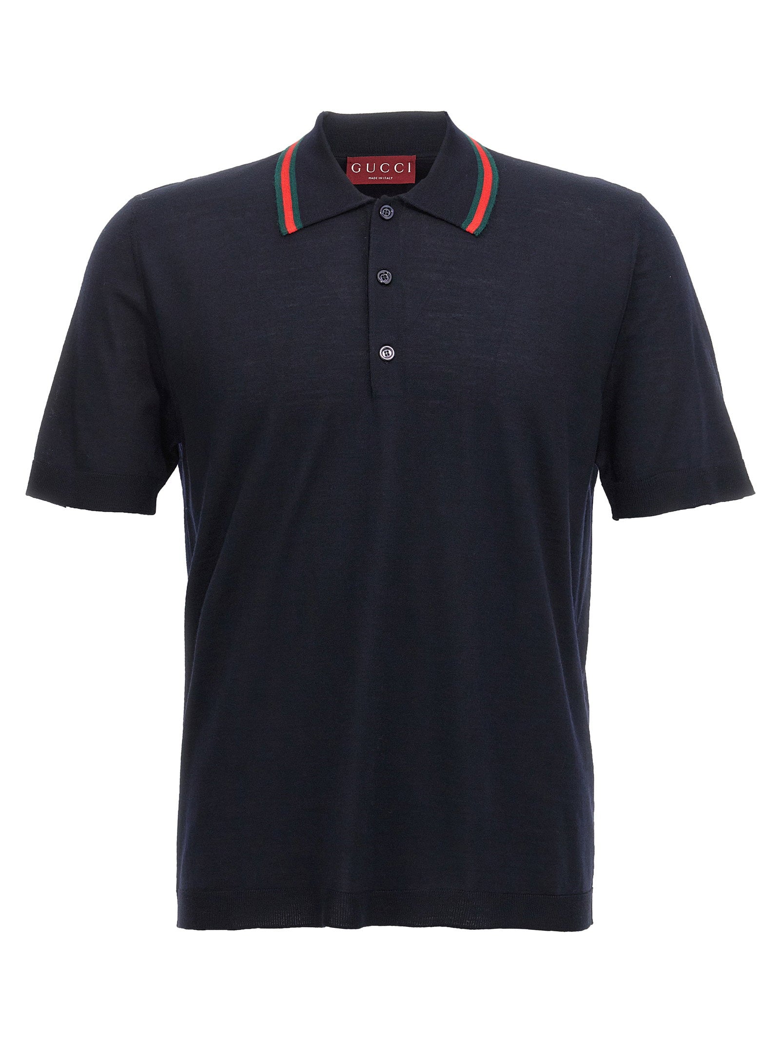 Gucci Men's Web Ribbon Polo Shirt