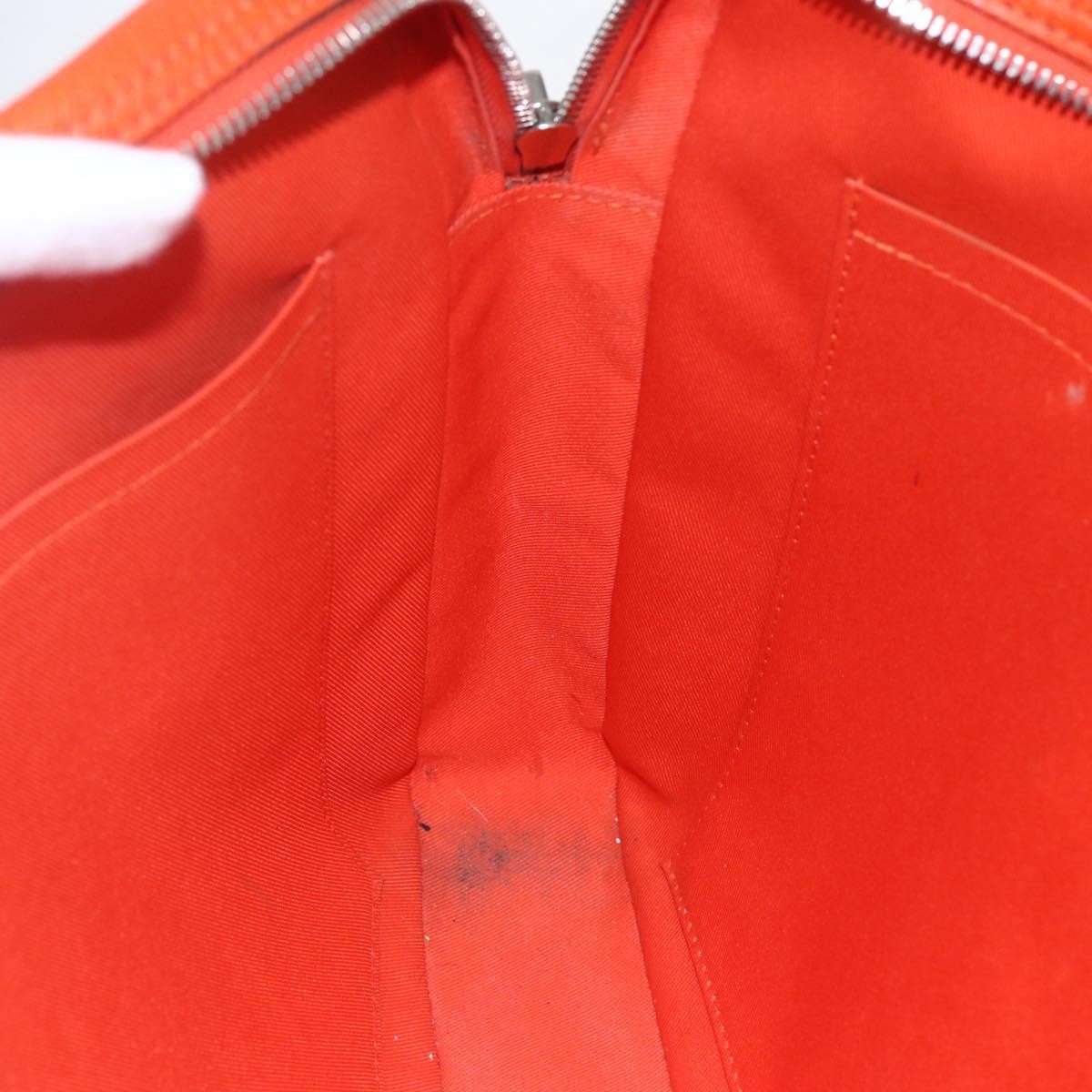 Louis Vuitton Porte-Documents Voyage Taiga Leather Orange Leather Briefcase Bag (Pre-Owned)