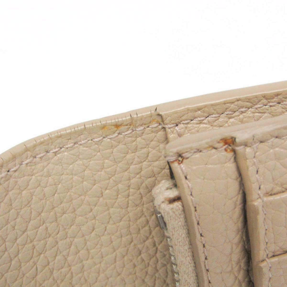 Saint Laurent Sac De Jour Souple Card Case Leather Beige Leather Wallets Accessory (Pre-Owned)