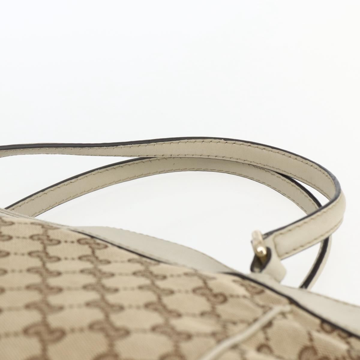 Gucci Mayfair Convertible Gg Canvas Beige Canvas Tote Bag Bag (Pre-Owned)